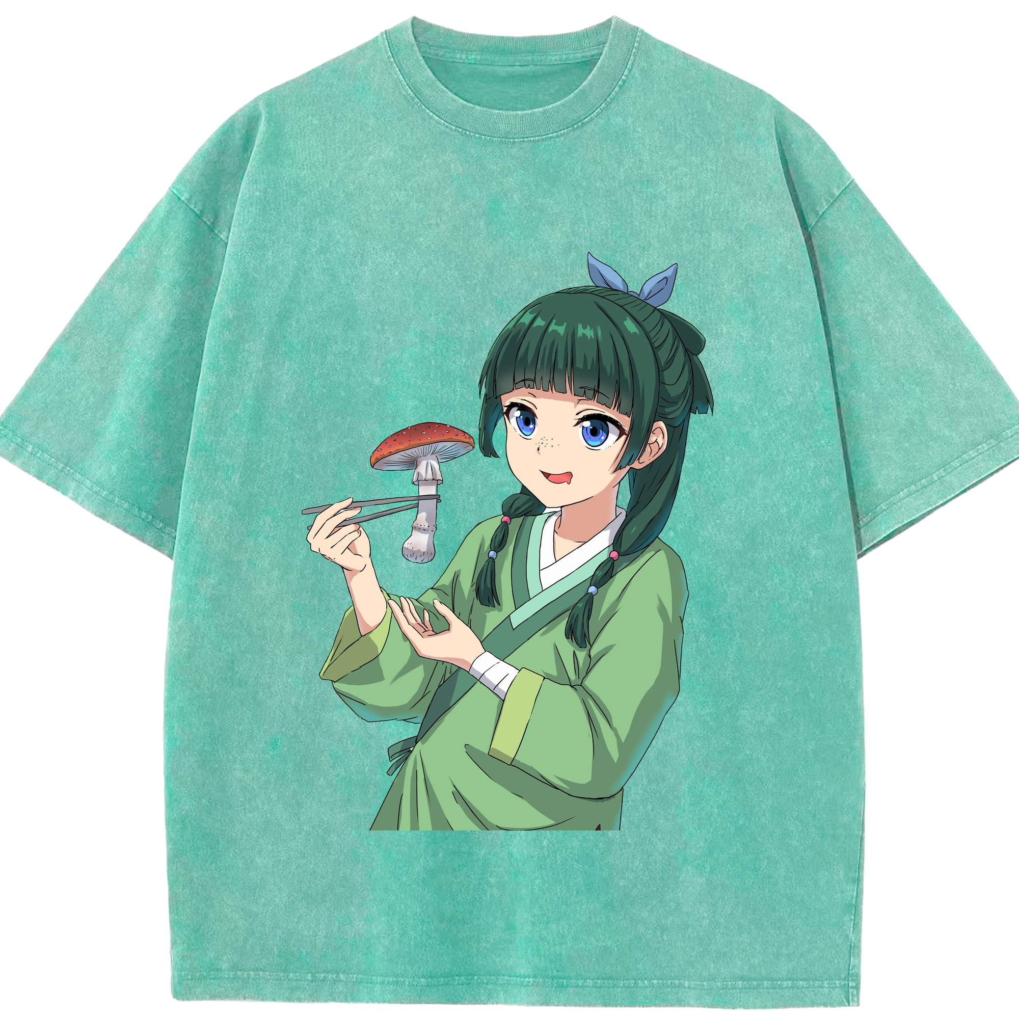 （画像用） 薬屋のひとりごと The Apothecary Diaries 綿100% ヴィンテージ風 半袖Tシャツ（フロントプリント）